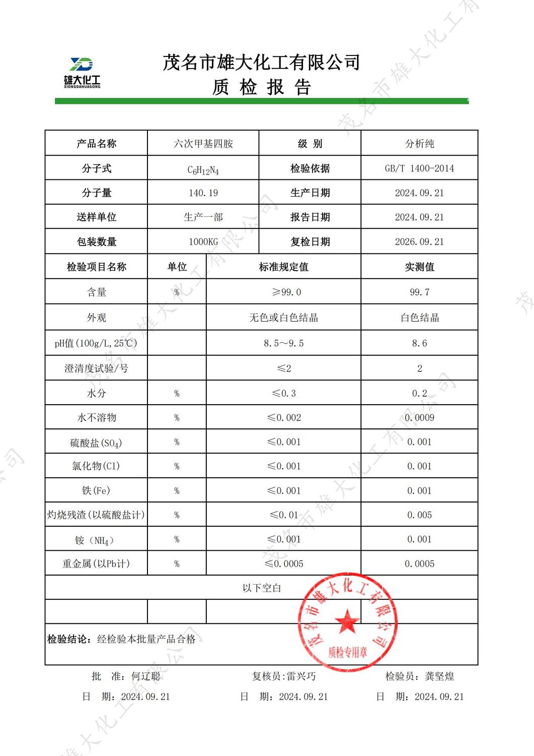 AR六次甲基四胺质检报告（雄大）_00.jpg