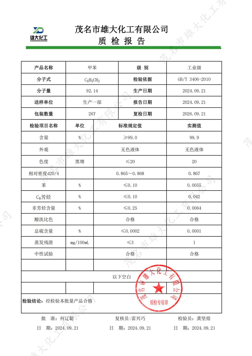 工业级甲苯质检报告（雄大）_00.jpg